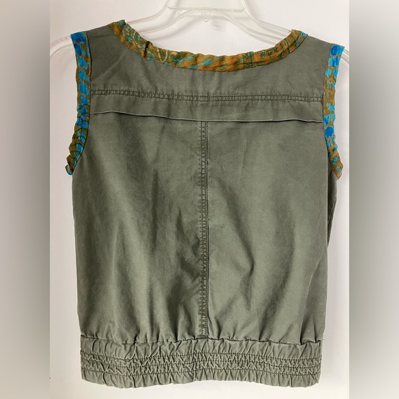 Charlotte Russe Women’s Vest, Small, Faded Olive Green, Utility Vest - Picture 5 of 7